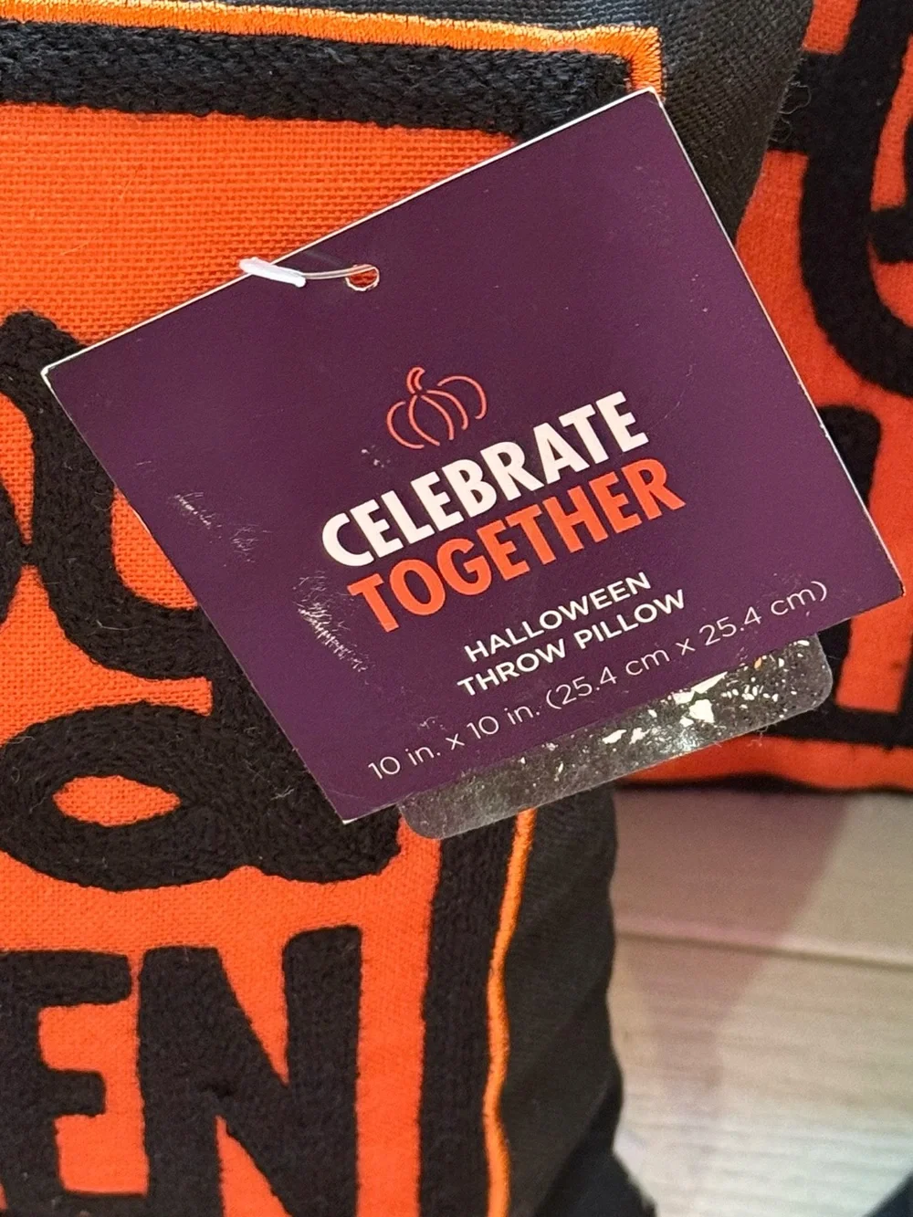 4 Celebrate Together Halloween 10” x 10”Throw Pillows new trick or treat